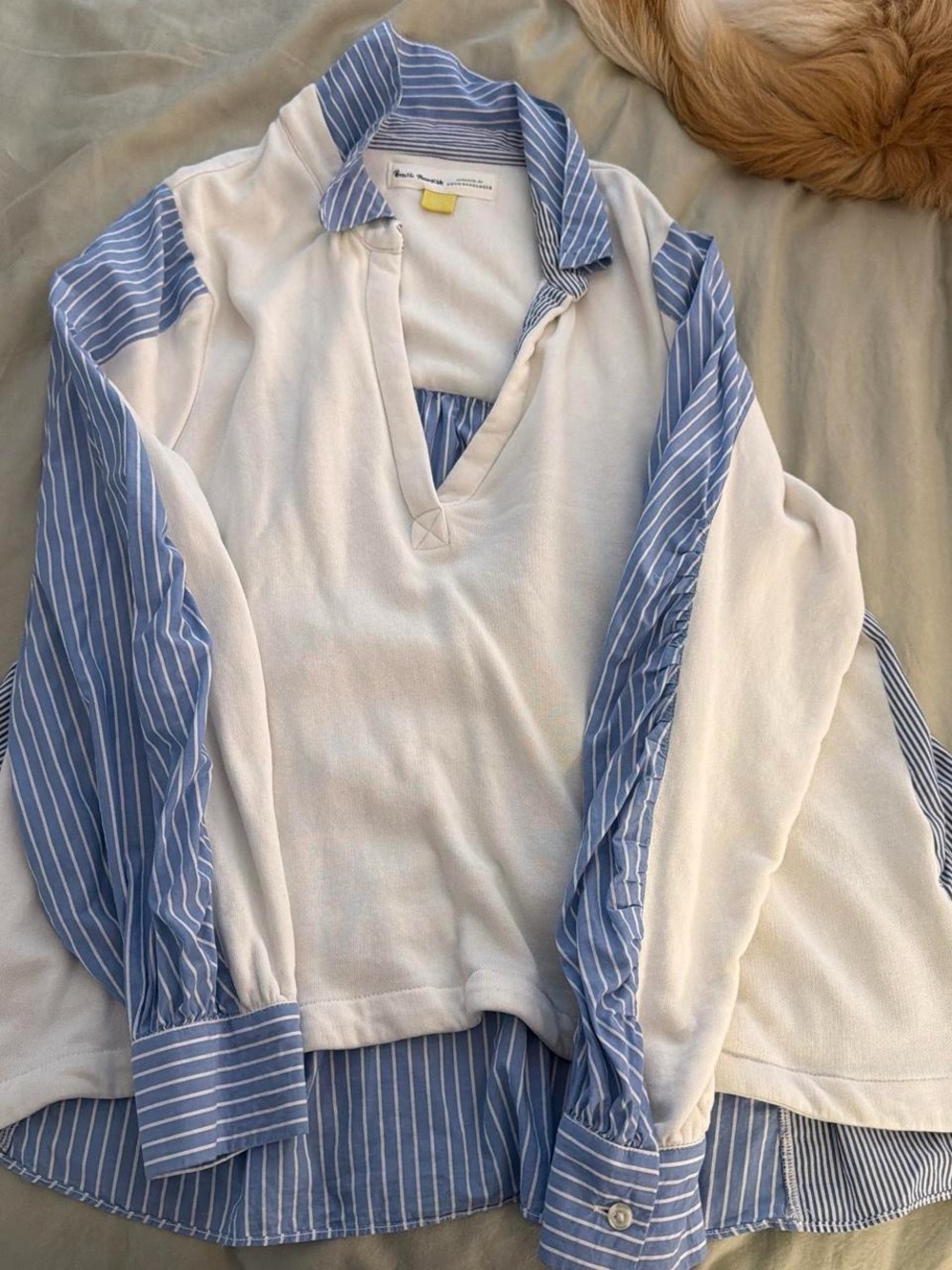 Striped Blue & White blouse from Anthropologie